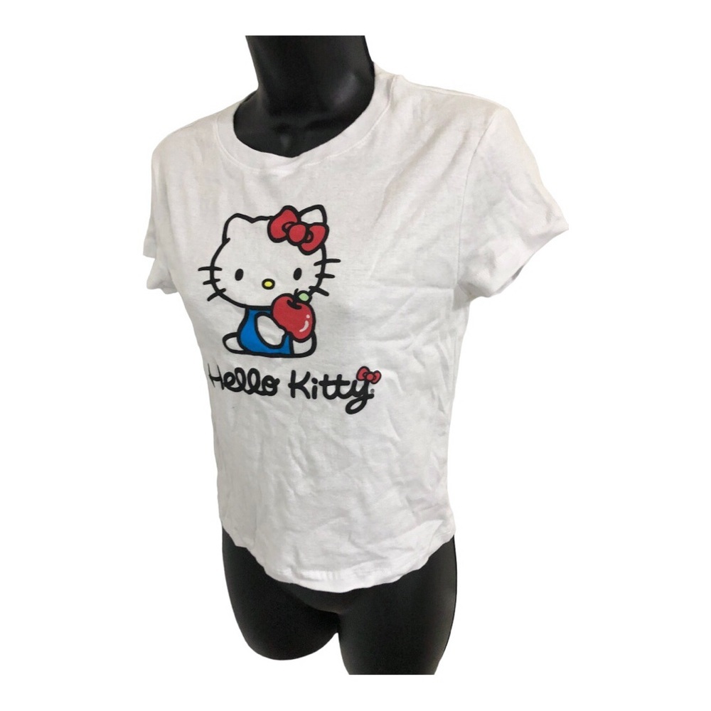 Hello Kitty White‎ baby tee graphic print tshirt size medium new